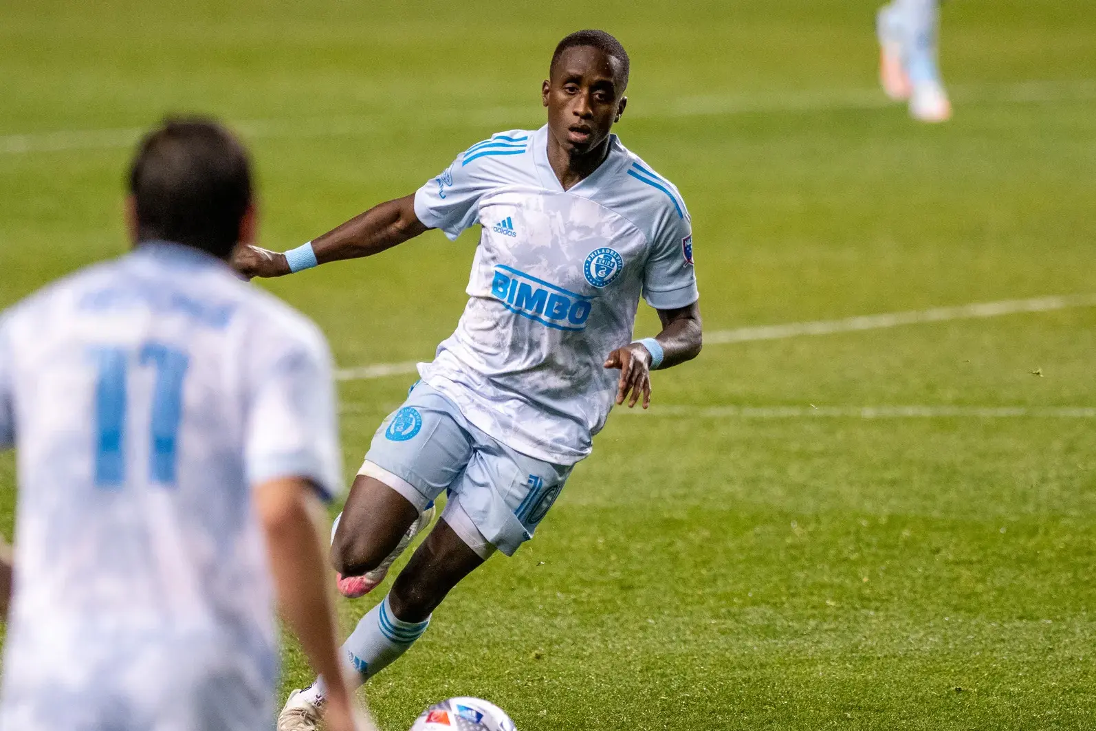 Jamiro Monteiro playing for the Philadelphia Union in 2022