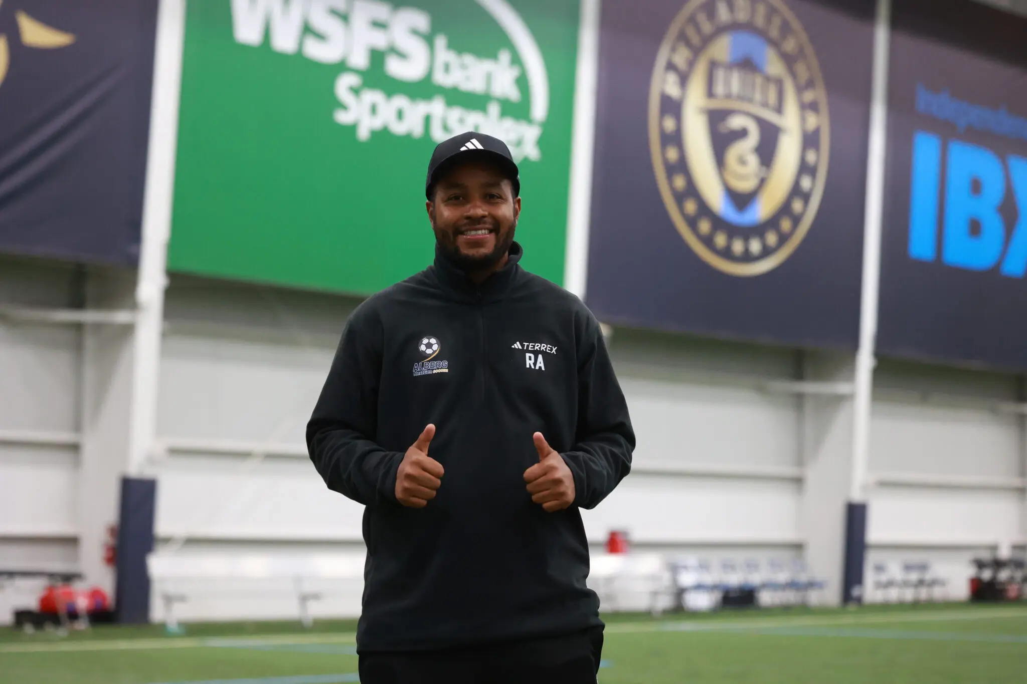 Roland Alberg poses for a photo at the WSFS Bank Sportsplex