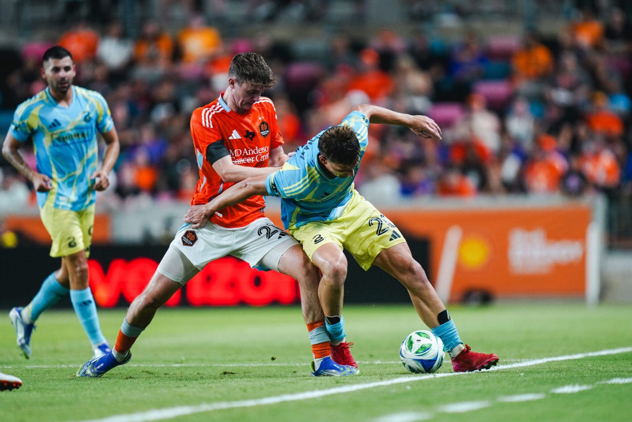 Jack McGlynn playing against his former team the Philadelphia Union during the 2025 MLS season on July 19, 2025. Photo courtesy of the Philadelphia Union