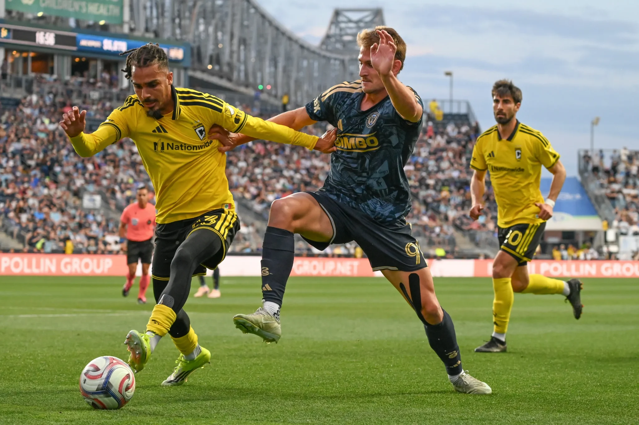 Bruno Damiani vs Columbus Crew at Subaru Park on May 16, 2026. Photo by Ethan Sklut.